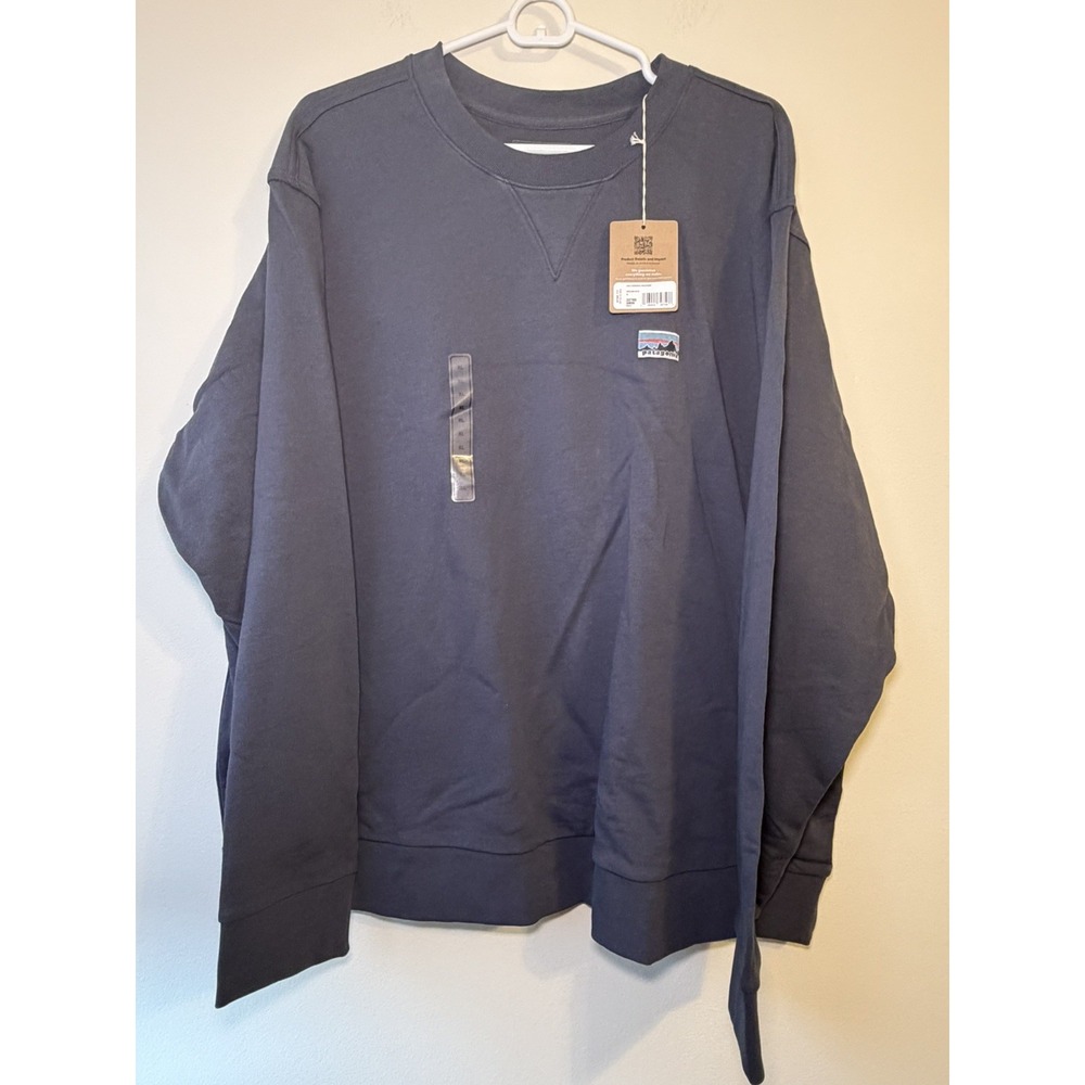 Patagonia Daily Crewneck Ink Black Sweatshirt Men's Size XL